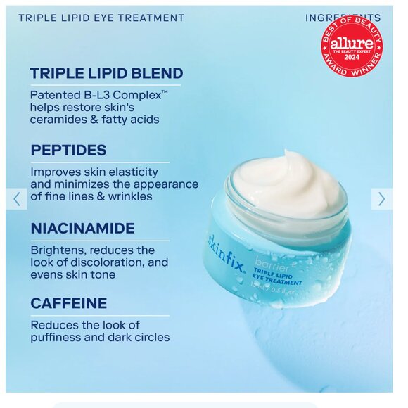 NWT Skin Barrier+ Triple Lipid + Collagen Eye Treatment - Picture 3 of 16